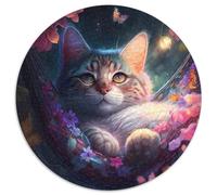 Jigsaw Puzzles for Adults 1000 Piece Beautiful Cat Jigsaw Puzzles Teenager Stress Reduction Cool Unique Gift for Family (67.5x67.5cm)