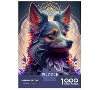 Jigsaw Puzzles for Adults 1000 Piece Beautiful Colorful Dog Puzzles for Adults Hands-on Game Stress Reliever Stress Reduction Gifts 52x38cm/1000pcs
