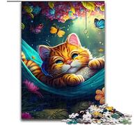Jigsaw Puzzles for Adults 1000 Piece Beautiful Garfield Cat Made of Wood, Ideal for Home & Office Decor, for Birthday 50x75cm Birthday Party for Men Women