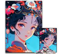 Jigsaw Puzzles for Adults 1000 Piece Beautiful Geisha Anime Jigsaw Puzzles for Adults Intricate Design for Teenagers DIY Decor And BrainBoosting Fun 1000 PCS(75x50cm)
