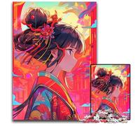 Jigsaw Puzzles for Adults 1000 Piece Beautiful Geisha Anime Jigsaw Puzzles for Adults Intricate Design for Teenagers DIY Decor And BrainBoosting Fun 1000 PCS(75x50cm)