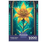 Jigsaw Puzzles for Adults 1000 Piece Beautiful Golden Flower Puzzles for Adults Relax Games Pattern Assembly Christmas Birthday Gifts 38x26cm/1000pcs