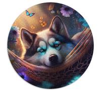 Jigsaw Puzzles for Adults, 1000 Piece Beautiful Husky 1000-Piece Jigsaw Puzzle Brain Teaser Game for Teenagers,Perfect (67.5x67.5cm)