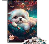 Jigsaw Puzzles for Adults, 1000 Piece Beautiful Maltese Wooden Puzzles size 50x75cm Brain Challenge, for Teenagers & Home Decor