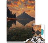 Jigsaw Puzzles for Adults 1000 Piece Beautiful Mountains And Lakes,Help The Brain Exercise Addictive Toys to Cultivate Patience Perfect Decoration (38x26cm)