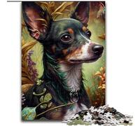 Jigsaw Puzzles for Adults, 1000 Piece Beautiful Rat Terrier Jigsaw Puzzles for Adults, 1000 Piece Ideal for And Family Fun for Holidays, Birthdays (Szie 50x75 cm)