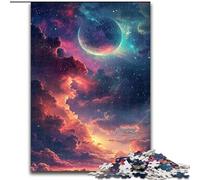 Jigsaw Puzzles for Adults 1000 Piece Beautiful Space Scene Puzzle Ideal for Lover, Perfect Christmas, New Year, Valentine's Gift (size : 26x38cm)