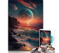 Jigsaw Puzzles for Adults 1000 Piece Beautiful Sunset Puzzles for Adults,Stress Reliever Difficult Challenge Unique Home Decor And Gifts 38x26cm