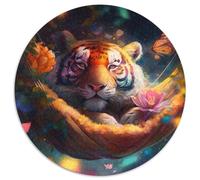 Jigsaw Puzzles for Adults 1000 Piece Beautiful Tiger Puzzles for Adults Family Game Night,Home Decor & Brain Training Gift (67.5x67.5cm)
