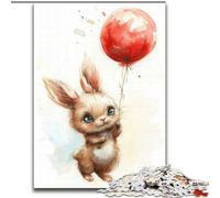 Jigsaw Puzzles for Adults 1000 Piece Beautiful Watercolor Bunny Jigsaw Puzzles Made of Wood, Teenager Stress Reduction Cool Unique Gift for Family 1000pcs(50x75cm)