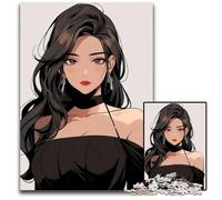 Jigsaw Puzzles for Adults 1000 Piece Beautiful Woman Anime Jigsaw Puzzles Perfect for Teenagers Family Bonding Brain Teaser & DIY Home Decor Gift 1000 PCS(38x26cm)
