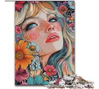 Jigsaw Puzzles for Adults 1000 Piece Beautiful Woman Brain Intelligence Challenge Addictive Toys Birthday Present, Gifts, Wall Art (size 26x38cm)