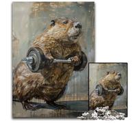 Jigsaw Puzzles for Adults 1000 Piece Beaver Lighting Weights Paper Jigsaw Puzzles for Adults HighDifficulty Brain Teaser for Teenagers 1000 PCS(38x26cm)