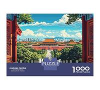Jigsaw Puzzles for Adults 1000 Piece Beijing Cityscape Jigsaw Hands-on Game Birthday Present Unique Birthday And Xmas Gifts 52x38cm/1000pcs