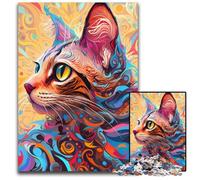 Jigsaw Puzzles for Adults 1000 Piece Bengal Cat cardboard Jigsaw Puzzles for Adults for Home Decor, Brain Training 26X38CM/10.23x14.96inch