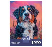 Jigsaw Puzzles for Adults 1000 Piece Bernese Mountain Dog Portrait -1 Jigsaw Puzzle Brain Teaser Game Stress Reliever Unique Birthday And Xmas Gifts 70x50cm/1000pcs
