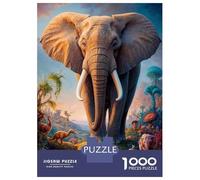 Jigsaw Puzzles for Adults 1000 Piece Beyond The Elephant Jigsaw for Adults Hands-on Game Difficult Hard Fun Activities at Home 52x38cm/1000pcs