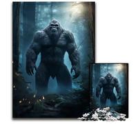 Jigsaw Puzzles for Adults 1000 Piece Bigfoot in Forest paper Jigsaw Puzzles for Adults Gift for Men And Women DailySpecial Occasion 1000 PCS(38x26cm)