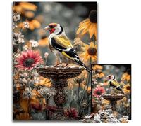 Jigsaw Puzzles for Adults 1000 Piece Birds in The Garden Puzzle Gift DIY Fun Suitable for Home Living Room Office Decoration 26X38CM
