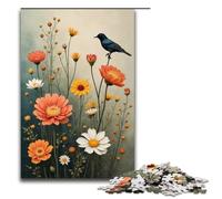 Jigsaw Puzzles for Adults 1000 Piece Birdsong And Flowers Jigsaw Puzzles Games Toys Gift Suitable for Desktop Decoration 1000 PCS(75x50cm)