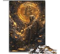 Jigsaw Puzzles for Adults 1000 Piece Bitcoin Logo Puzzle for Home Decor, Ideal Christmas & New Year Gift for Teenagers (size 50x75cm)