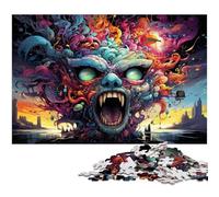 Jigsaw Puzzles for Adults 1000 Piece Bizarre Colorful Monsters Paper Puzzle - Learning Educational Toys Family Games 1000 PCS(38x26cm)