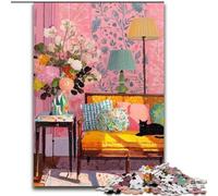 Jigsaw Puzzles for Adults, 1000 Piece Black Cat on The Sofa Impossible Jigsaw Puzzles for Adults Perfect for Family Fun on Birthdays, Christmas (Size 50x75cm)