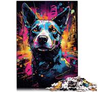 Jigsaw Puzzles for Adults 1000 Piece black dog art Game Toys 26x38cm is ideal as gifts for the whole family