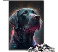 Jigsaw Puzzles for Adults, 1000 Piece Black Golden Retriever Jigsaw Puzzles Made of Wood, for Family & Friends, Brain-Teasing Challenge 1000pcs(50x75cm)