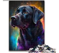 Jigsaw Puzzles for Adults, 1000 Piece Black Labrador 1000-Piece Jigsaw Puzzle Perfect for Teenager & Families, Ideal (Size 26x38cm)