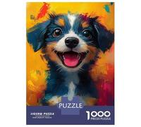 Jigsaw Puzzles for Adults 1000 Piece Blissful Cute Dog Puzzles for Adults Hands-on Game Stress Reliever Stress Reduction Gifts 70x50cm/1000pcs