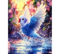 Jigsaw Puzzles for Adults 1000 Piece Blue Feather Parrot, Jigsaws 1000 pieces for adults Family Activity, Challenging puzzles Games, Colourful, Beautiful Decoration Puzzle