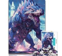 Jigsaw Puzzles for Adults 1000 Piece Blue Ice Dinosaur Beast Puzzles for Adults,Challenging Game for Is Ideal As A Gift for The Whole Family (size 38x26cm)