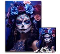 Jigsaw Puzzles for Adults 1000 Piece Blue Skies of The Dead Wooden Jigsaw Puzzles for Adults Perfect for Christmas, Halloween, Easter, New Year 50x75CM/19.68x29.52inch