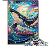 Jigsaw Puzzles for Adults, 1000 Piece Blue Whale JigsawPuzzle 1000 Pieces for Adults Interactive Family Game, Suitable for Ages 14+ (Size 50x75cm)