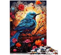 Jigsaw Puzzles for Adults 1000 Piece bluebird and flowers Educational Stress Relief Toy Puzzle 26x38cm deal as gifts for the whole family