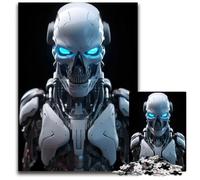 Jigsaw Puzzles for Adults 1000 Piece BlueEyed Androids Challenging Puzzles Brain TeaserHome Decor Perfect 1000 PCS(38x26cm)