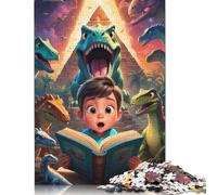 Jigsaw Puzzles for Adults 1000 Piece Book Dinosaurs Jigsaw Puzzles for Adults for Educational Games Home Decor 1000pcs (75x50cm)