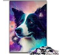 Jigsaw Puzzles for Adults, 1000 Piece Border Collie 1000Pc Adults Jigsaw Puzzle Gift DIY Fun Suitable for Home Living Room Office Decoration (Size 38x26cm)