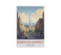 Jigsaw Puzzles for Adults 1000 Piece,Borough Market England,Difficult Puzzle Perfect Educational Gift for Boys And Girls(75x50cm)-I74