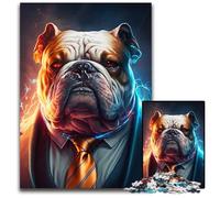 Jigsaw Puzzles for Adults, 1000 Piece Boss Bulldog cardboard Jigsaw Puzzles for Adults Challenging Brain Teaser for Teenagers, Family Fun Interactive Game 26X38CM/10.23x14.96inch