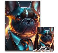 Jigsaw Puzzles for Adults, 1000 Piece Boss Bulldog Challenging Puzzles Birthday Gift Idea, Challenging Brain Teaser Game 26X38CM/10.23x14.96inch