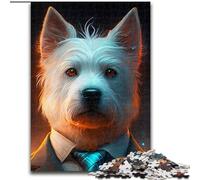 Jigsaw Puzzles for Adults 1000 Piece Boss Dog cardboard Jigsaw Challenging Brain Teaser, Family Game Night (Szie 26x38 cm)