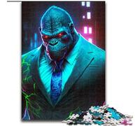 Jigsaw Puzzles for Adults, 1000 Piece Boss Gorilla in Suit 1000 Pieces Puzzle Gifts Challenging DIY Brain Teaser for Teenagers size 38x26cm