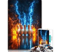 Jigsaw Puzzles for Adults 1000 Piece Bowling Sport Jigsaw,Educational Games Wall Decoration Unique Birthday And Xmas Gifts 50x75cm