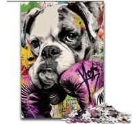 Jigsaw Puzzles for Adults 1000 Piece Boxer Dog, for And 14 Years And over for Educational Game Challenge Toy Gift for Birthdays (Size 26x38cm)