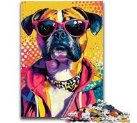 Jigsaw Puzzles for Adults 1000 Piece Boxer Dog for And from 14 Years And over Hands-on Game Christmas Game Gifts 50x75cm