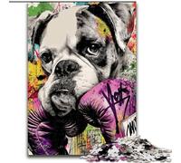 Jigsaw Puzzles for Adults, 1000 Piece Boxer Dog Jigsaw for Family Fun Perfect for Holidays, Interactive Game Nights (size 50x75cm)
