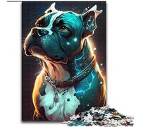 Jigsaw Puzzles for Adults 1000 Piece Boxer Dog Made of Wood, Fun at Home Activities, Birthday Present, Travel Gifts 50x75cm Birthday Party for Men Women