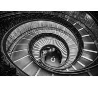Jigsaw Puzzles For Adults 1000 Piece Bramante Staircase Vatican Museum Spiral Staircase Black And White Photo Family Funny Challenging Holiday Puzzles Gift